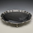 British Antique Silver Plate Card Tray Diameter 25.5cm 475g